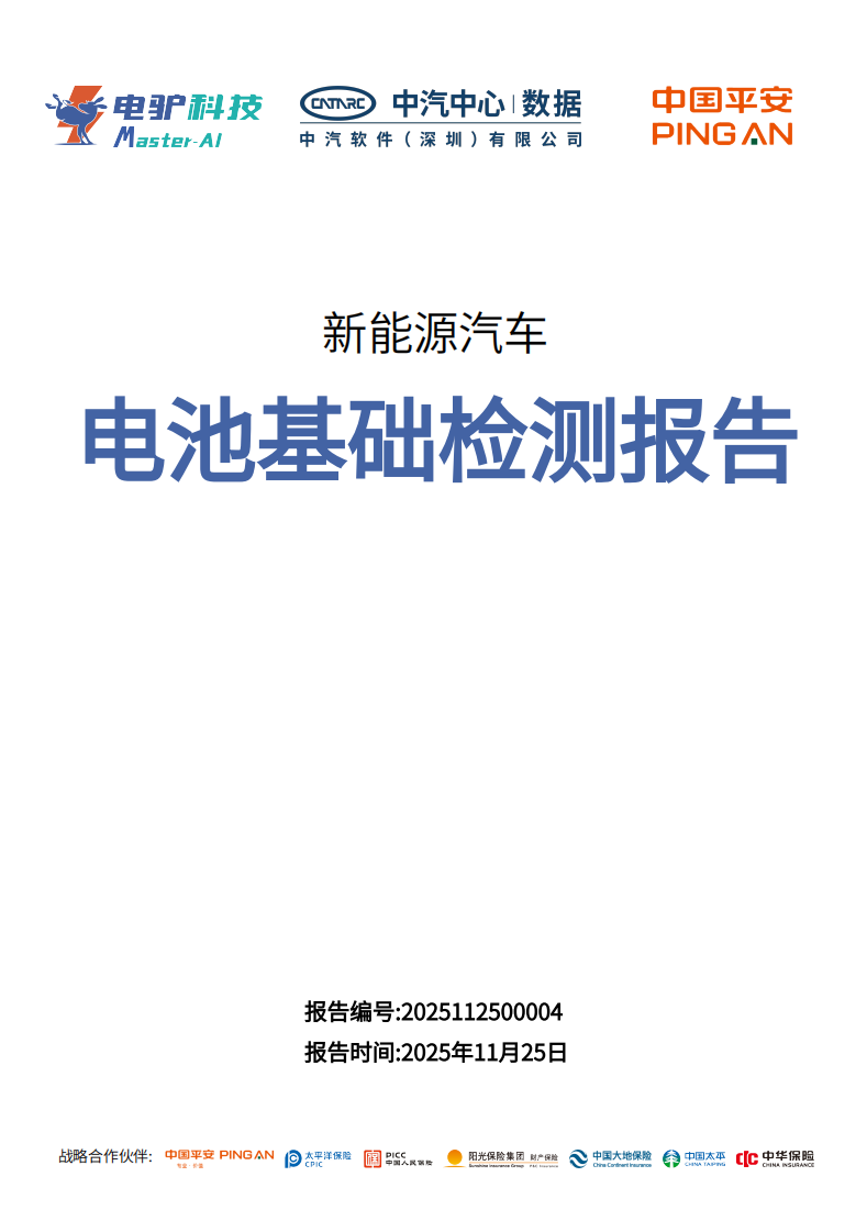 新能源汽车检测报告